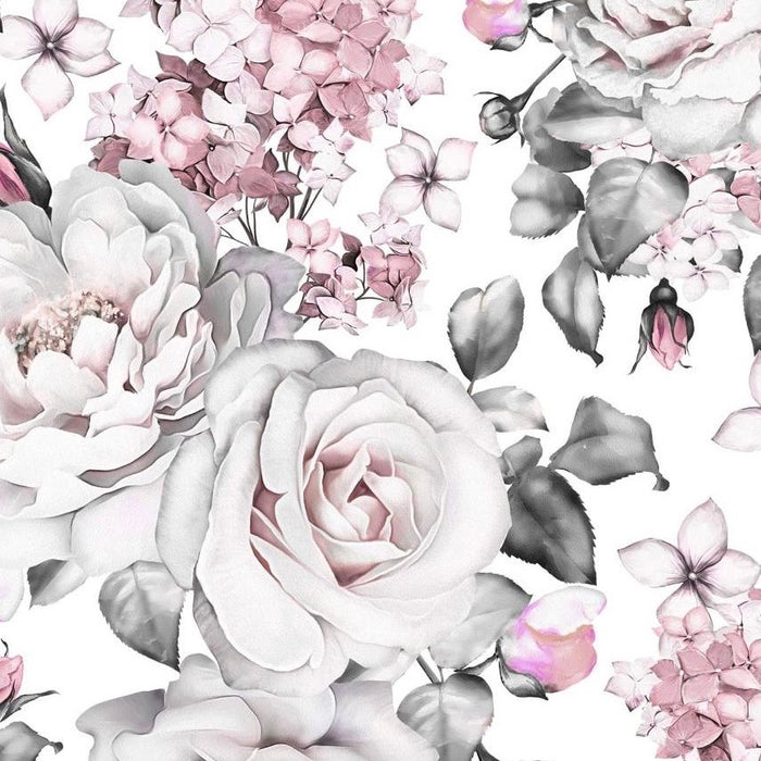 Schleifenkleid Weiße Rosen